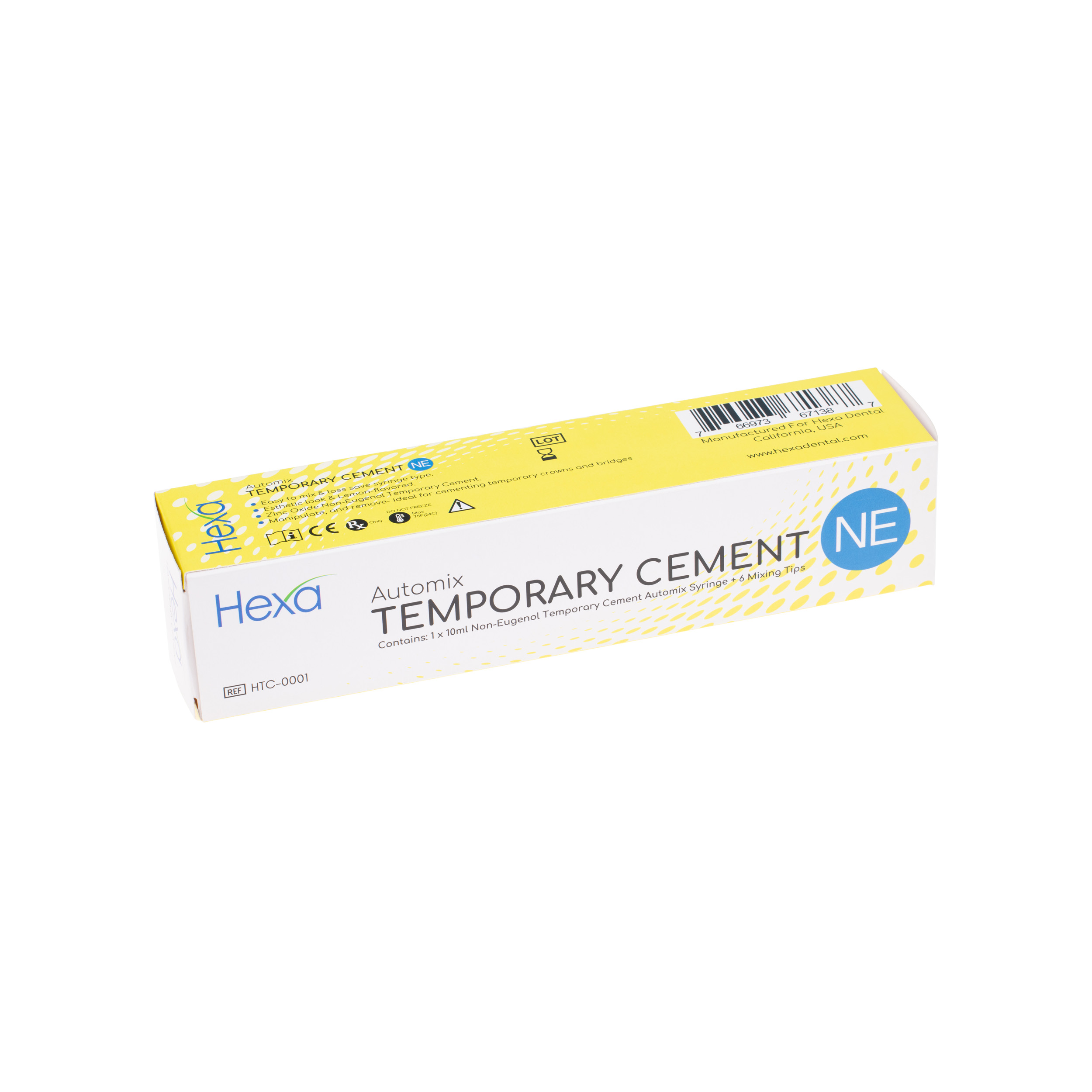 Temrex 7700 TNE Non-Eugenol Temporary Dental Cement – Two-Stage Package (TE-7700)